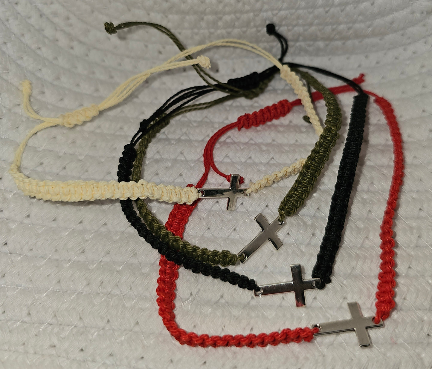 Adjustable Cross Bracelet