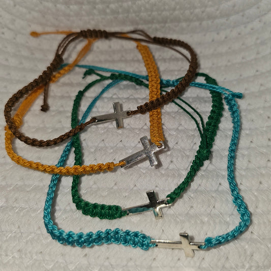 Adjustable Cross Bracelet