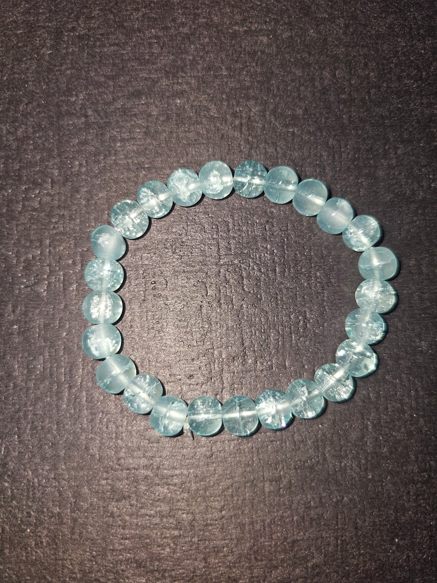 Crackle glass beads
