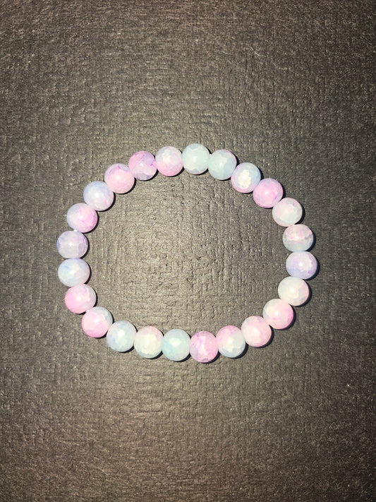 Crackle glass beads